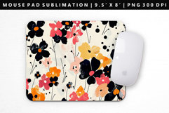 Flower Mouse Pad Design | Mouse Pad Sublimation PNG Product Image 1