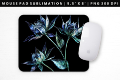 Flower Mouse Pad Design | Mouse Pad Sublimation PNG Product Image 1