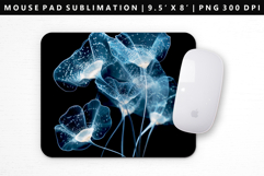 Flower Mouse Pad Design | Mouse Pad Sublimation PNG Product Image 1
