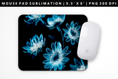Flower Mouse Pad Design | Mouse Pad Sublimation PNG Product Image 1