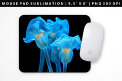 Flower Mouse Pad Design | Mouse Pad Sublimation PNG Product Image 1