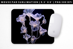 Flower Mouse Pad Design | Mouse Pad Sublimation PNG Product Image 1