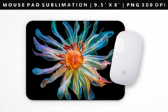 Flower Mouse Pad Design | Mouse Pad Sublimation PNG Product Image 1