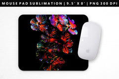 Flower Mouse Pad Design | Mouse Pad Sublimation PNG Product Image 1