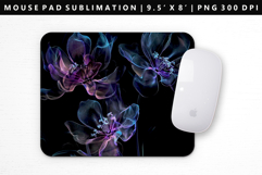 Flower Mouse Pad Design | Mouse Pad Sublimation PNG Product Image 1