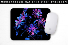 Flower Mouse Pad Design | Mouse Pad Sublimation PNG Product Image 1
