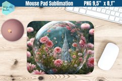 Mouse Pad Sublimation | 3D flowers Product Image 1