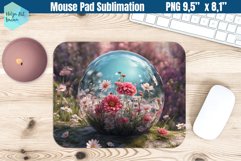 Mouse Pad Sublimation | 3D flowers Product Image 1