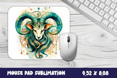 Zodiac sign Capricorn, Mouse Pad Design Sublimation Product Image 1