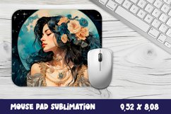 Mouse pad design | Vintage girl Mouse Pad Sublimation Product Image 1