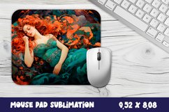 Mouse pad design | Vintage girl Astrology Sublimation Product Image 1