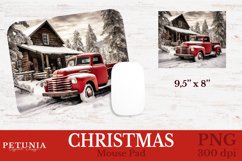 Mouse Pad sublimation design PNG being used as a Christmas Mouse Pad print