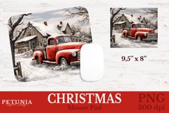 Mouse Pad sublimation design PNG being used as a Christmas Mouse Pad print