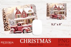 Mouse Pad sublimation design PNG being used as a Christmas Mouse Pad print