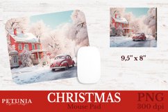 Mouse Pad sublimation design PNG being used as a Christmas Mouse Pad print