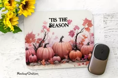 Pink Pumpkins Mouse Pad Halloween | Tis The Season Product Image 1