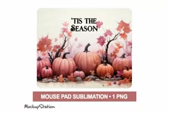 Pink Pumpkins Mouse Pad Halloween | Tis The Season Product Image 2