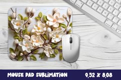 Flowers Mouse Pad Sublimation. 3D Flowers Mouse Pad Product Image 1