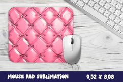Embossed Pink Leather 3d Mouse Pad Sublimation. Product Image 1