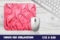 Embossed Pink Leather 3d Mouse Pad Sublimation. Product Image 1