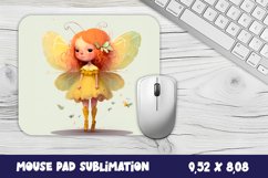 Little Yellow Fairy Sublimation Mouse Pad Product Image 1