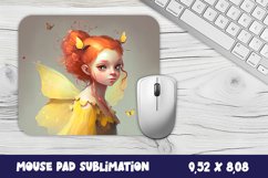 Little Yellow Fairy Sublimation Mouse Pad Product Image 1