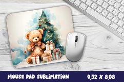 Christmas mouse pad teddy bier/village sublimation Product Image 1