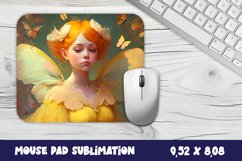 Little Yellow Fairy Sublimation Mouse Pad Product Image 1