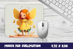 Little Yellow Fairy Sublimation Mouse Pad Product Image 1
