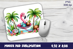 Tropical animals Mouse Pad Sublimation Design PNG Product Image 1