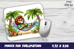 Tropical animals Mouse Pad Sublimation Design PNG Product Image 1