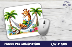 Tropical animals Mouse Pad Sublimation Design PNG Product Image 1