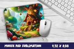 Fairy House Surrounded by flowers MousePad Sublimation Product Image 1