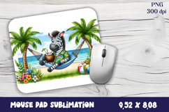 Tropical animals Mouse Pad Sublimation Design PNG Product Image 1
