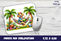 Tropical animals Mouse Pad Sublimation Design PNG Product Image 1