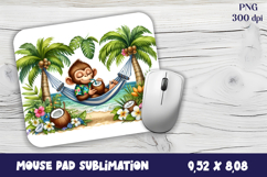 Tropical animals Mouse Pad Sublimation Design PNG Product Image 1