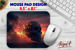 Horror Halloween Skull Mouse pad sublimation Fantasy PNG Product Image 1
