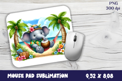 Tropical animals Mouse Pad Sublimation Design PNG Product Image 1