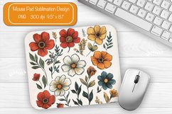 Flower Mouse pad Spring mouse pad sublimation design png Product Image 1