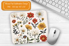 Flower Mouse pad Spring mouse pad sublimation design png Product Image 1