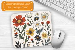 Flower Mouse pad Spring mouse pad sublimation design png Product Image 1