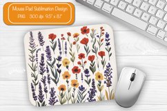 Flower Mouse pad Spring mouse pad sublimation design png Product Image 1