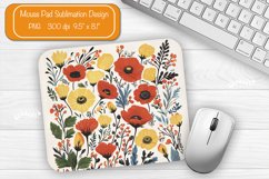 Flower Mouse pad Spring mouse pad sublimation design png Product Image 1