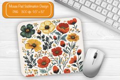 Flower Mouse pad Spring mouse pad sublimation design png Product Image 1