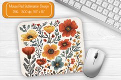 Flower Mouse pad Spring mouse pad sublimation design png Product Image 1