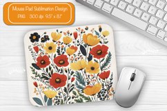 Flower Mouse pad Spring mouse pad sublimation design png Product Image 1