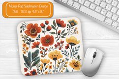 Flower Mouse pad Spring mouse pad sublimation design png Product Image 1