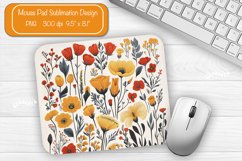 Flower Mouse pad Wildflower mouse pad sublimation design png Product Image 1