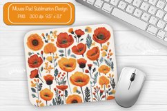 Flower Mouse pad Wildflower mouse pad sublimation design png Product Image 1