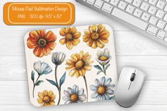 Flower Mouse pad Wildflower mouse pad sublimation design png Product Image 1